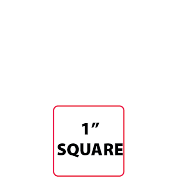 1" Square Labels