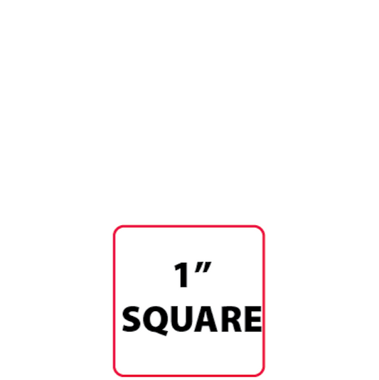 1"  Square Labels
