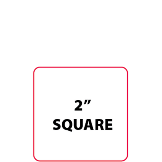 2"  Square Labels