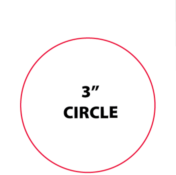 3" Circle Labels