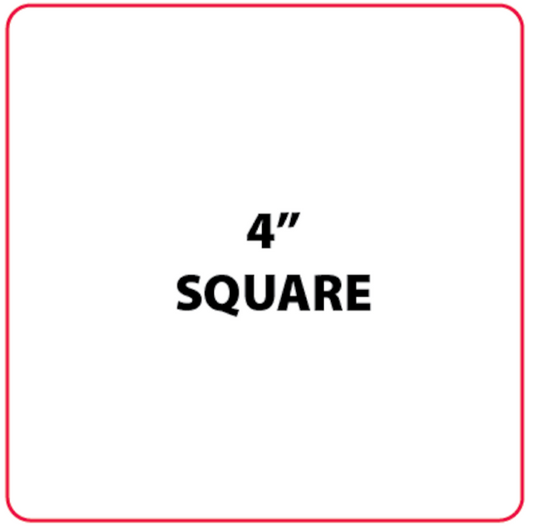 4" Square Labels